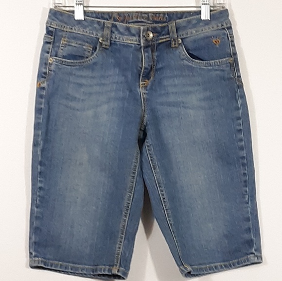 Justice blue jean shorts Clearance